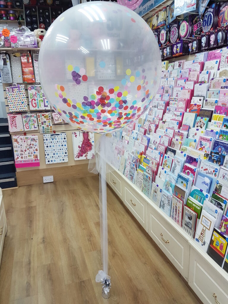 Giant confetti balloon
