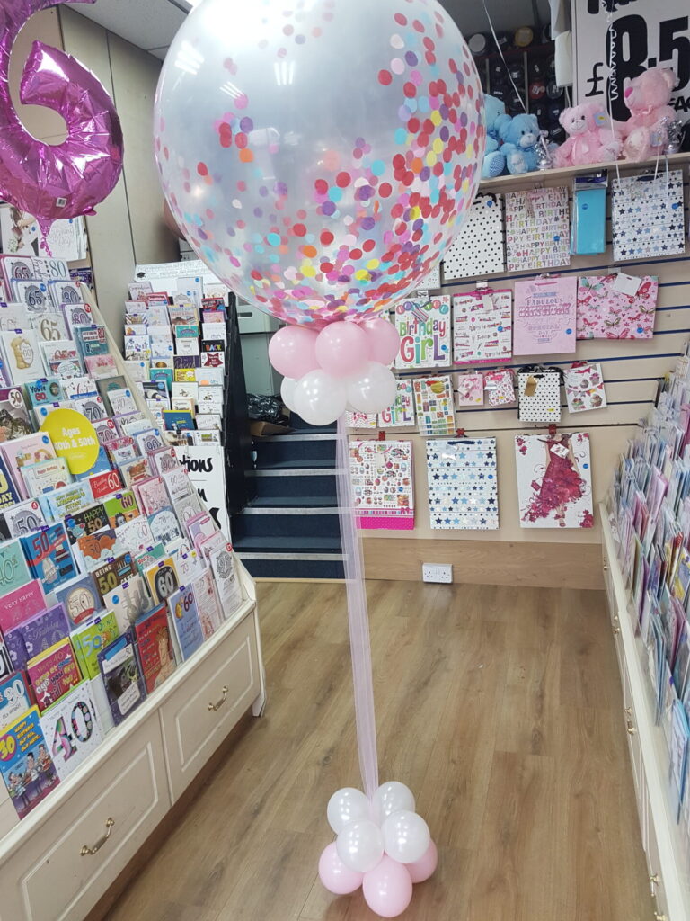 Giant confetti balloon