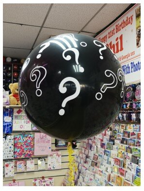 Large gender reveal balloon