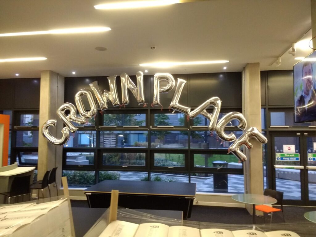 Giant letter foil balloons