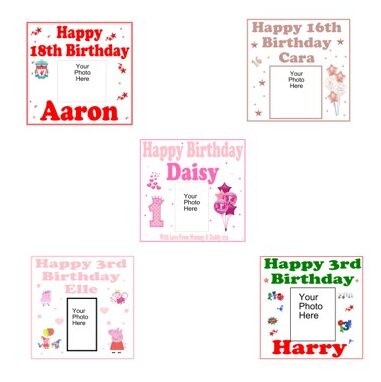 2ft personalised banners with photos
